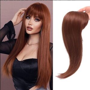 Brown Straight Hair Extension Wig